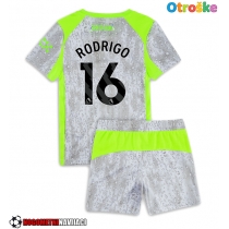 Otroške Nogometnih dresov Manchester City Rodri Hernandez #16 Tretji 2025-26 Kratki rokavi (+ hlače)